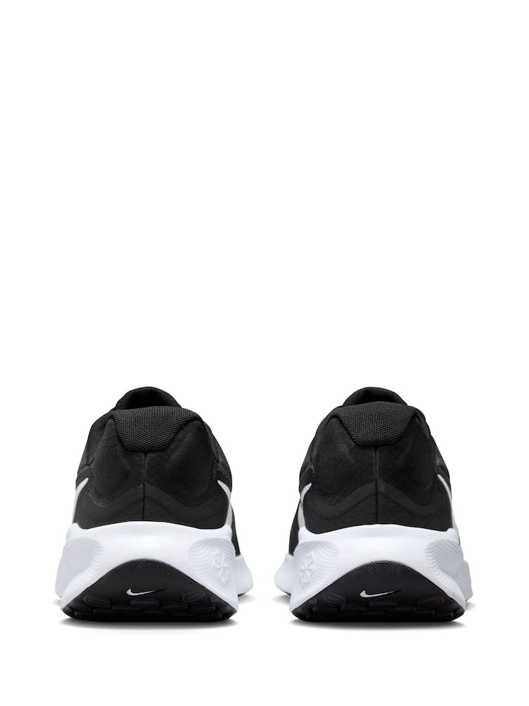Nike Black/White Revolution 7 Road Running Trainers - Image 6 of 11