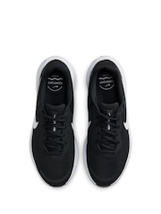 Nike Black/White Revolution 7 Road Running Trainers - Image 7 of 11