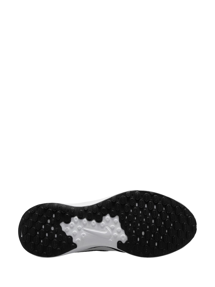 Nike Black/White Revolution 7 Road Running Trainers - Image 9 of 11
