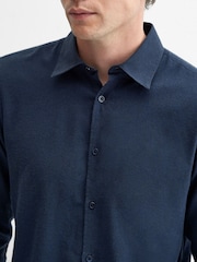 Oliver Sweeney Hawkesworth 100% Linen Shirt - Image 3 of 4