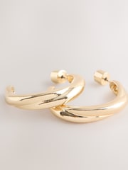 Gold Tone Hoop Earrings 3 Pack - Image 3 of 3