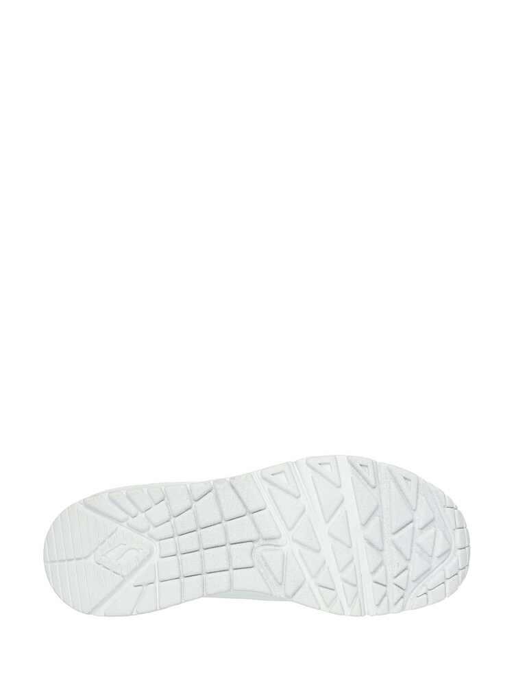 Skechers White Off UNO Lace-Up Trainers - Image 5 of 5 Skechers White Off UNO Lace-Up Trainers - Image 5 of 5
