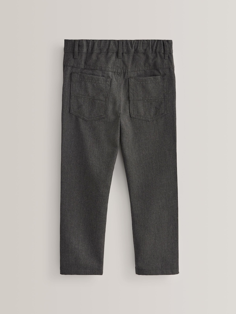 Grey Regular Waist School Jean Style Trousers (3-17yrs) - Image 2 of 7