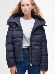 Barbour® Navy Blue Ferndale Padded Quilted Jacket - Image 1 of 7