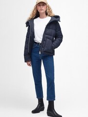 Barbour® Navy Blue Ferndale Padded Quilted Jacket - Image 3 of 7