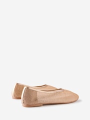 Cotton On Brown Tylah Mesh Ballet Shoes - Image 3 of 4