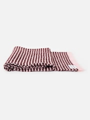 Oliver Bonas Pink Burgundy & Pink Striped Knitted Scarf - Image 2 of 5