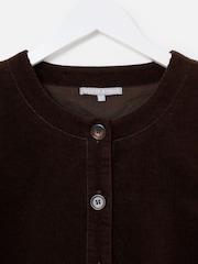 Oliver Bonas Mini-Latzkleid aus Cord mit Knopfleiste - Bild 3 von 5