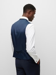 BOSS Blue BOSS Regular Fit Jasper Wool Mix Waistcoat - Image 3 of 5