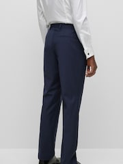 BOSS Blue BOSS Leon Wool Blend Regular Fit Suit Trousers - Image 2 of 6