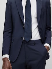 BOSS Blue BOSS Leon Wool Blend Regular Fit Suit Trousers - Image 4 of 6