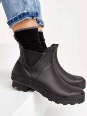 Black Ankle Wellies - Image 1 of 7