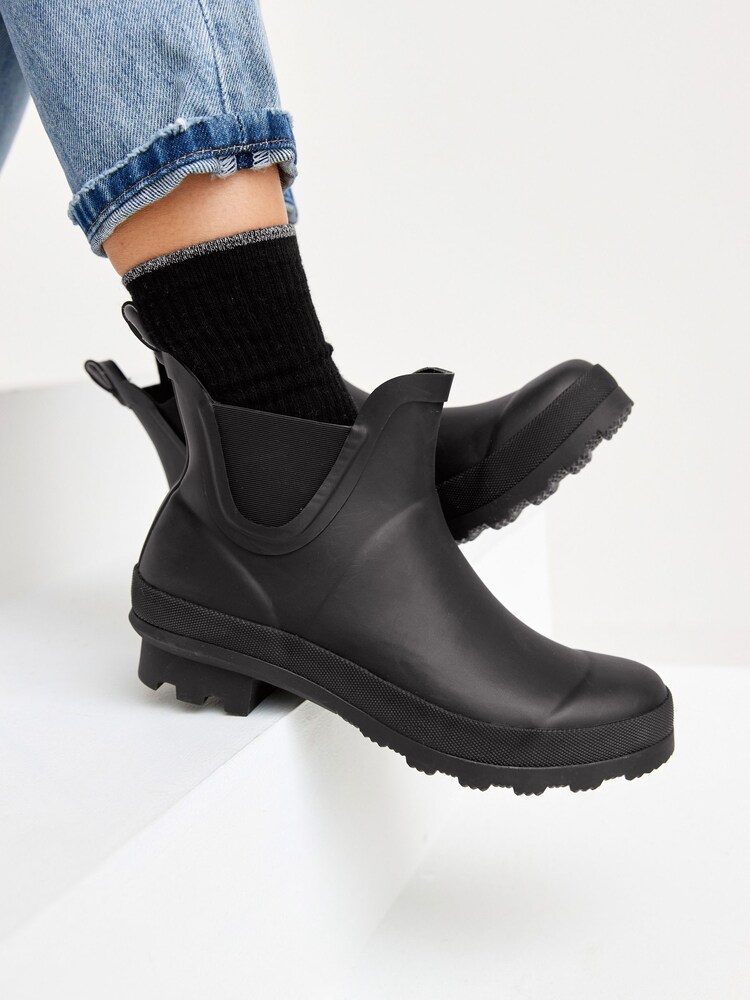 Black Ankle Wellies - Image 2 of 7