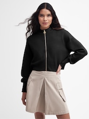 Barbour® International Kinghorn Bomber Zip Up Cardigan - Image 1 of 7