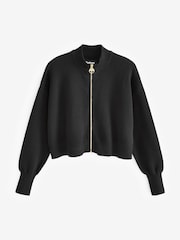 Barbour® International Kinghorn Bomber Zip Up Cardigan - Image 6 of 7
