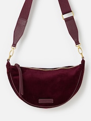 Oliver Bonas Red Betty Corduroy Belt Bag - Image 1 of 6