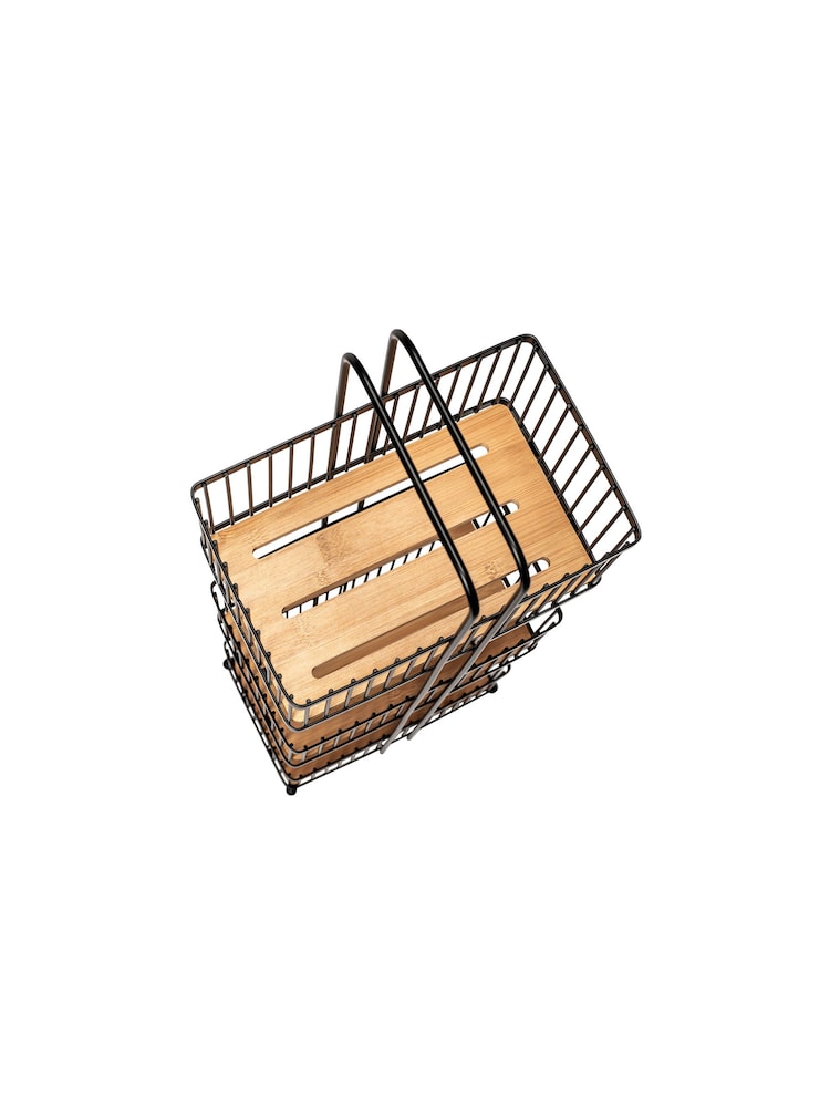Croydex Freestanding Black Bamboo 3 Tier Caddy - Image 4 of 4