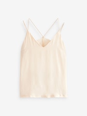 Champagne Lace Trim Cami Top' - Image 6 of 7
