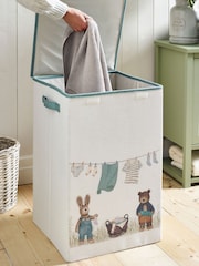 Cream Bertie Bear and Rosie Rabbit Laundry Basket - Image 2 of 4