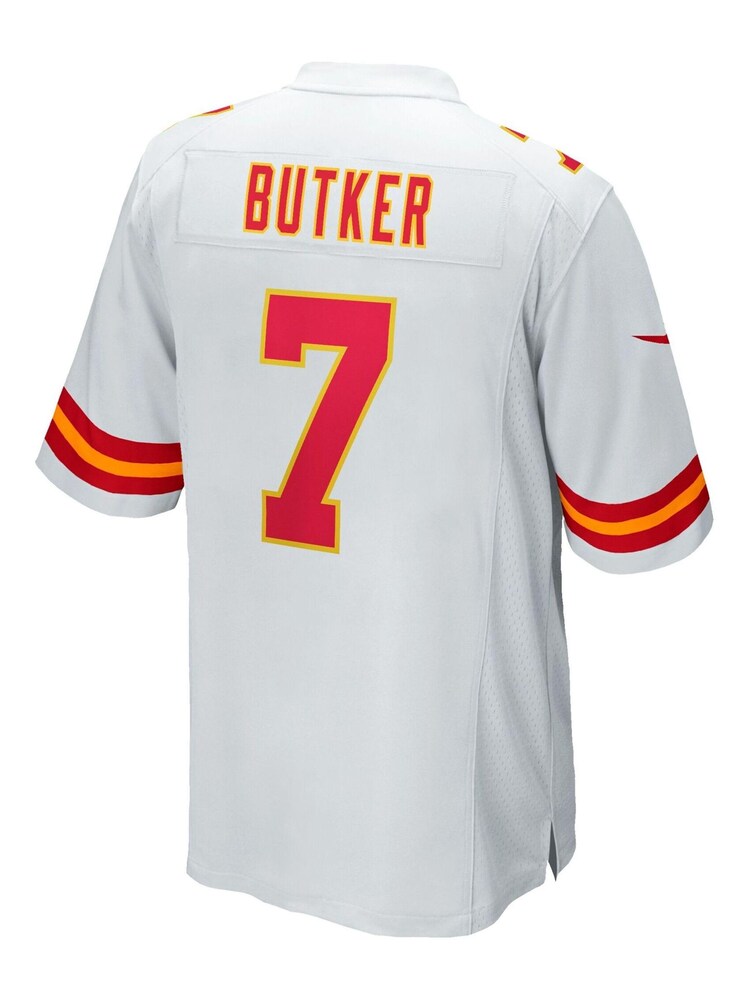 Nike White NFL Kansas City Chiefs Road Game Jersey - Harrison Butker - Image 3 of 3