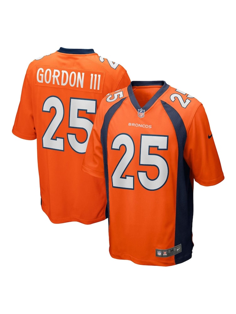 Nike Orange NFL Denver Broncos Home Game Jersey - Melvin Gordon III - Image 1 of 3 Nike Orange NFL Denver Broncos Home Game Jersey - Melvin Gordon III - Image 1 of 3