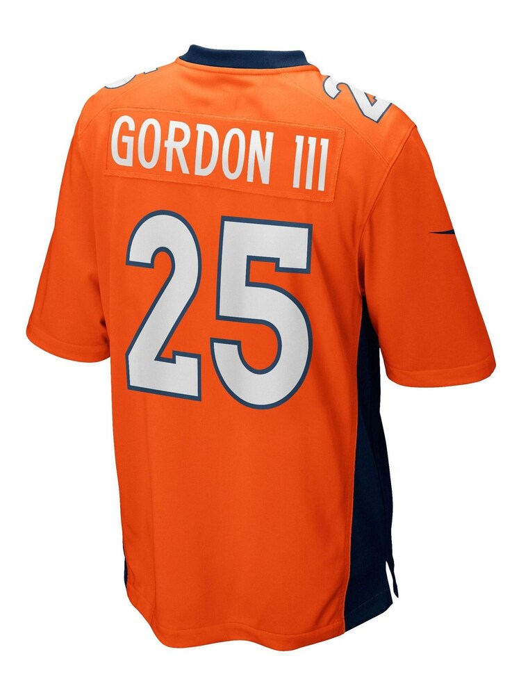 Nike Orange NFL Denver Broncos Home Game Jersey - Melvin Gordon III - Image 3 of 3 Nike Orange NFL Denver Broncos Home Game Jersey - Melvin Gordon III - Image 3 of 3