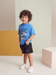 Blue Car 100% Cotton Short Sleeve Character T-Shirt (3mths-7yrs) - Image 2 of 6