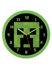 Peers Hardy Minecraft Green and Black Wall Clock - Image 1 of 2