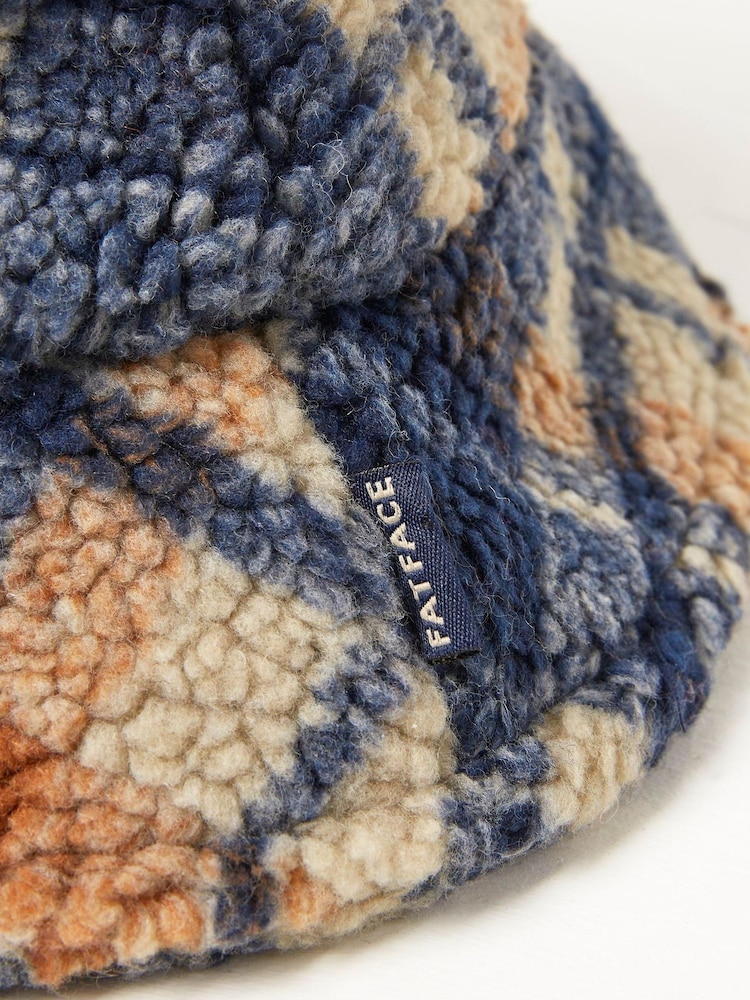 FatFace Natural Eliza Check Bucket Hat - Image 3 of 3