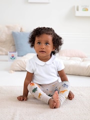 JoJo Maman Bébé Natural Safari Knitted Leggings - Image 1 of 3