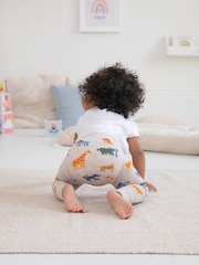 JoJo Maman Bébé Natural Safari Knitted Leggings - Image 2 of 3