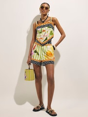 River Island Green Del Maar Stripe Floral Cami Top - Image 2 of 4
