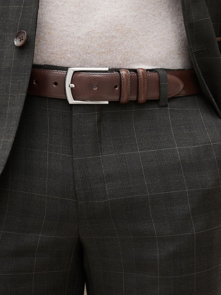 Brown Signature Leather Belt - Image 1 of 3