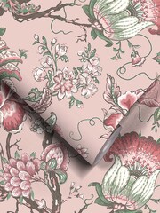 Woodchip & Magnolia Pink Arcadia Wallpaper - Image 2 of 4
