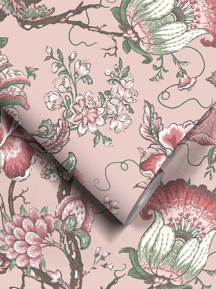 Woodchip & Magnolia Pink Arcadia Wallpaper - Image 2 of 4