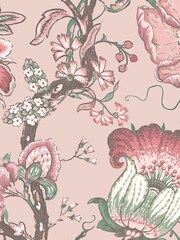 Woodchip & Magnolia Pink Arcadia Wallpaper - Image 3 of 4