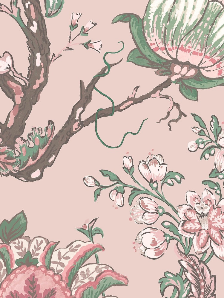 Woodchip & Magnolia Pink Arcadia Wallpaper - Image 4 of 4