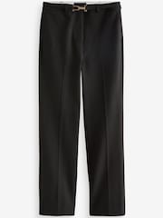 Black Belted Taper Trousers - Image 6 of 7