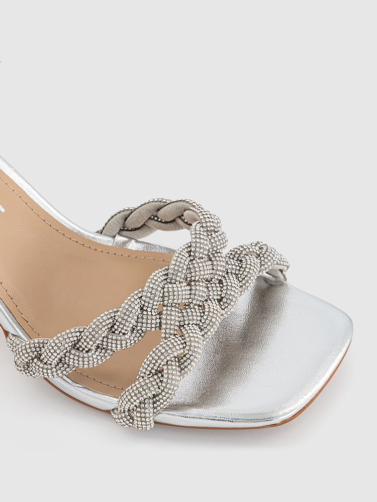 Office Natural Mila Embellished Block Heel Sandals - Image 4 of 4 Office Natural Mila Embellished Block Heel Sandals - Image 4 of 4
