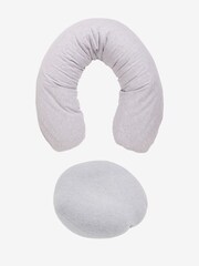 JoJo Maman Bébé Grey Microbean Maternity Pillow & Baby Nest Converter Cover Set - Image 1 of 3