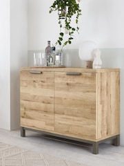 Light Bronx Oak Effect Small Sideboard - Image 3 of 7