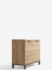 Light Bronx Oak Effect Small Sideboard - Image 6 of 7