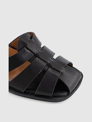 Office Black Fisherman Block Heels - Image 4 of 4