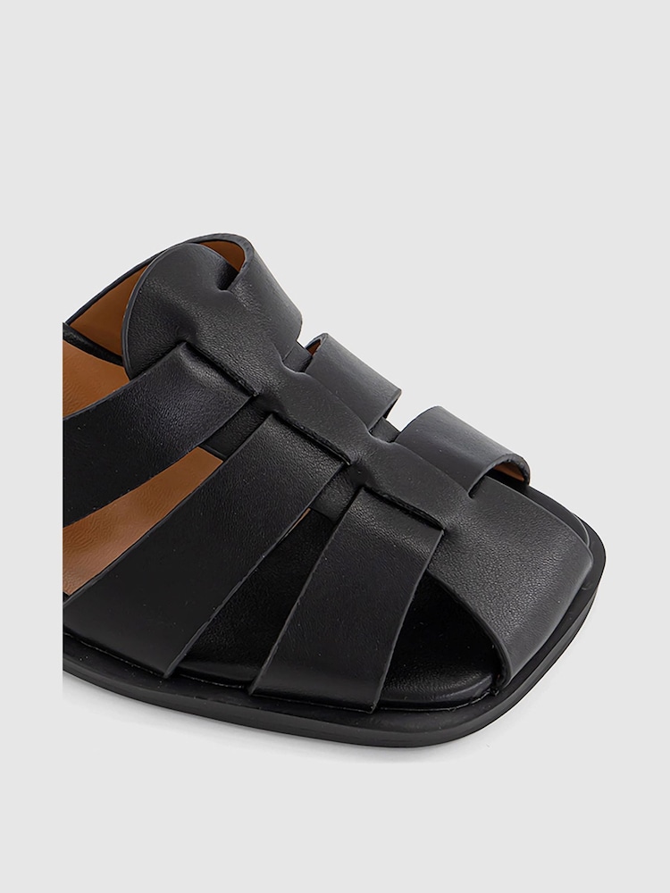 Office Black Fisherman Block Heels - Image 4 of 4 Office Black Fisherman Block Heels - Image 4 of 4