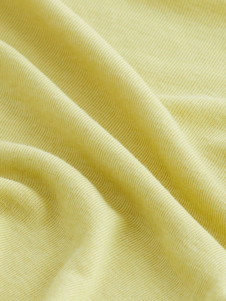 Citrine Yellow Premium Long Sleeve Crew Neck Top - Image 7 of 8