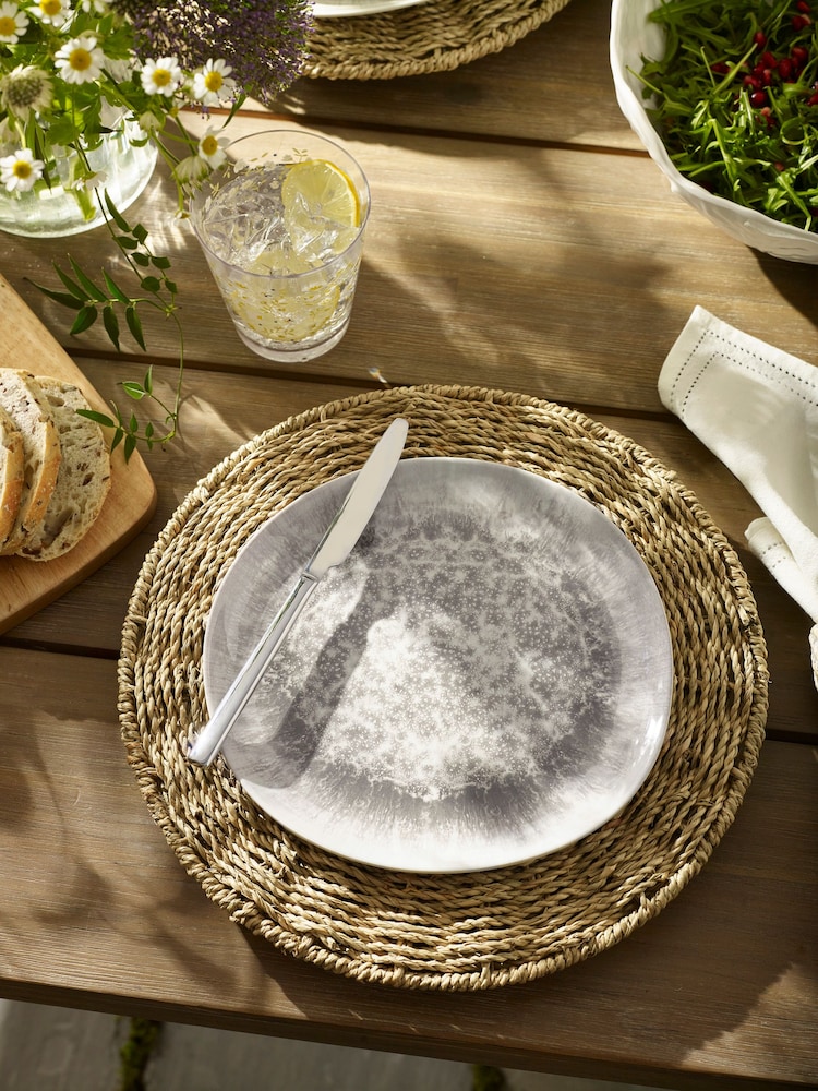 Natural Country Glazed Dinnerware Set of 4 Side Plates - Image 2 of 6