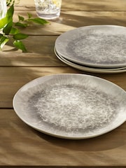 Natural Country Glazed Dinnerware Set of 4 Side Plates - Image 3 of 6