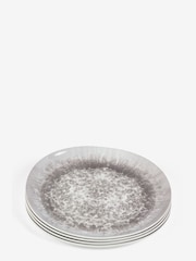 Natural Country Glazed Dinnerware Set of 4 Side Plates - Image 5 of 6