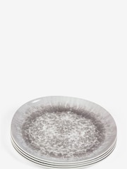 Natural Country Glazed Dinnerware Set of 4 Side Plates - Image 6 of 6