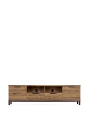 Dark Bronx Up to 80 inch Oak Effect Slim TV Unit - Image 6 of 9
